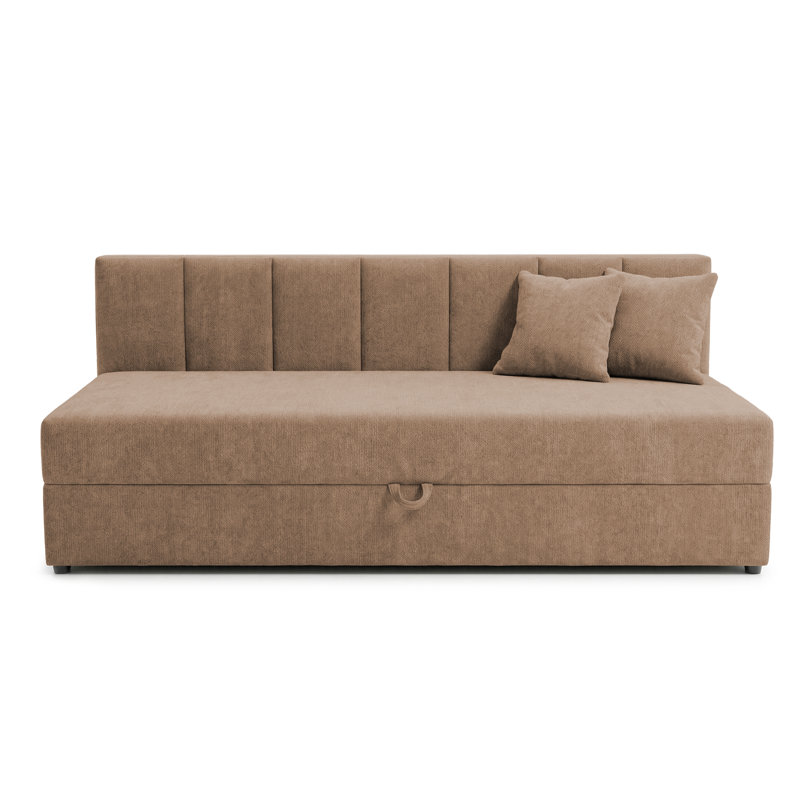 Lenny Upholstered Daybed, Brown