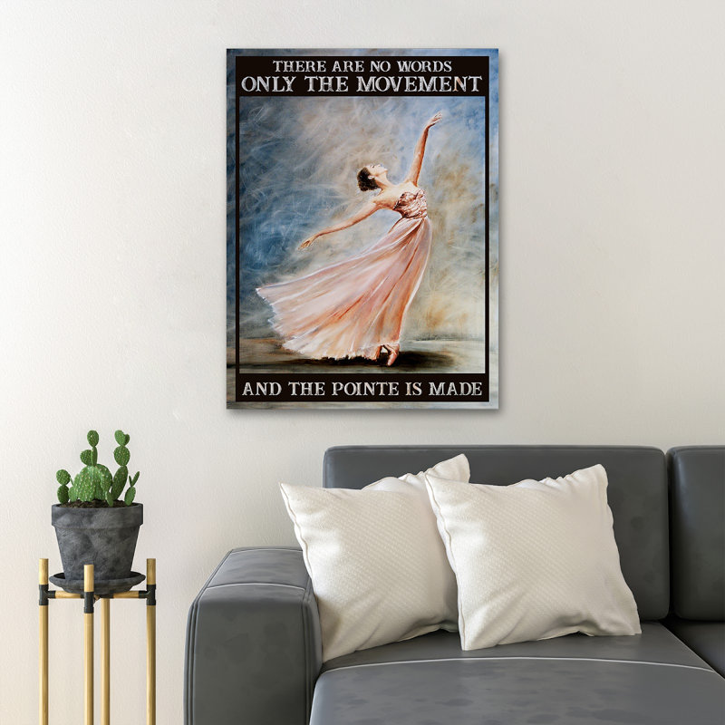 «Beautiful Ballet Girl Dancing», impression sur toile tendue, H 36 po x l 24 po x P 2 po