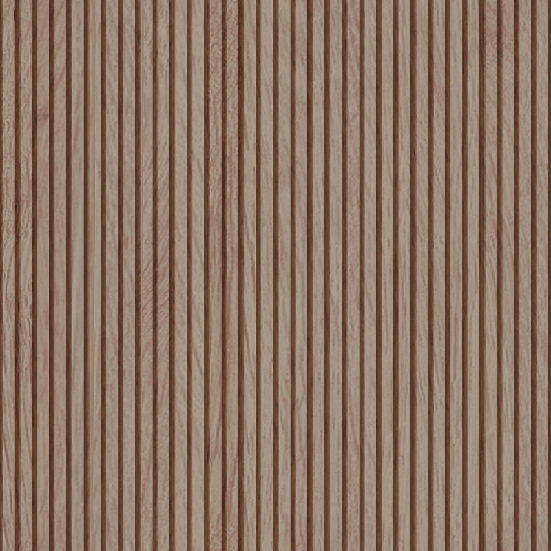 Red Oak Solid Wood Square Tambour Panel, 24" W x 46" L