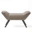 Banc moderne capitonné à boutons, repose-pieds rembourré en tissu décoratif pour chambre ou salon