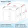 The Refined Litter Box - Wood Cat Litter Box Enclosure Cabinet with Drawer, Modern Style