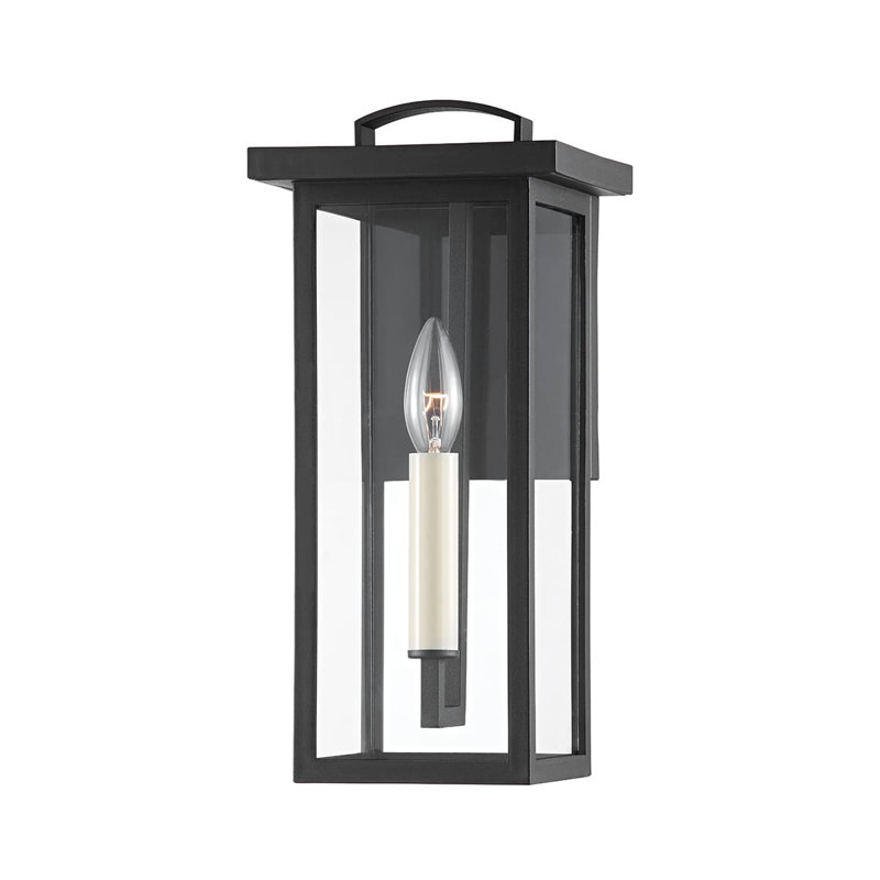 Brookstead 1 - Light Outdoor Flush Mount, Textured Black, 14" H x 6.5" W x 6.5" D