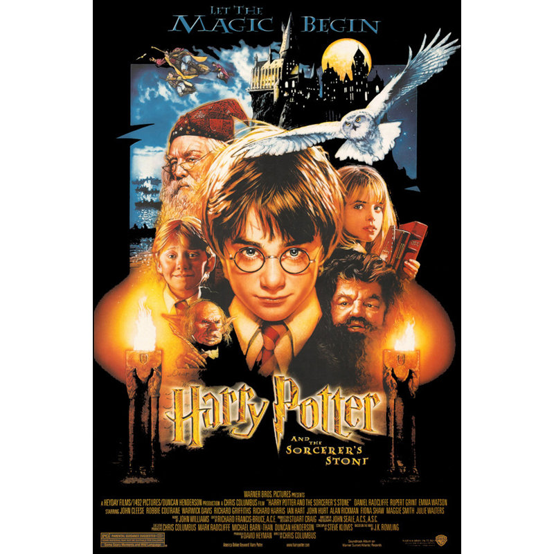 Pierre de sorcier Harry Potter, H 18 po x l 12 po