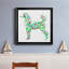 Tapisserie caniche - peinture sur toile encadrée-1168380266-1168380258