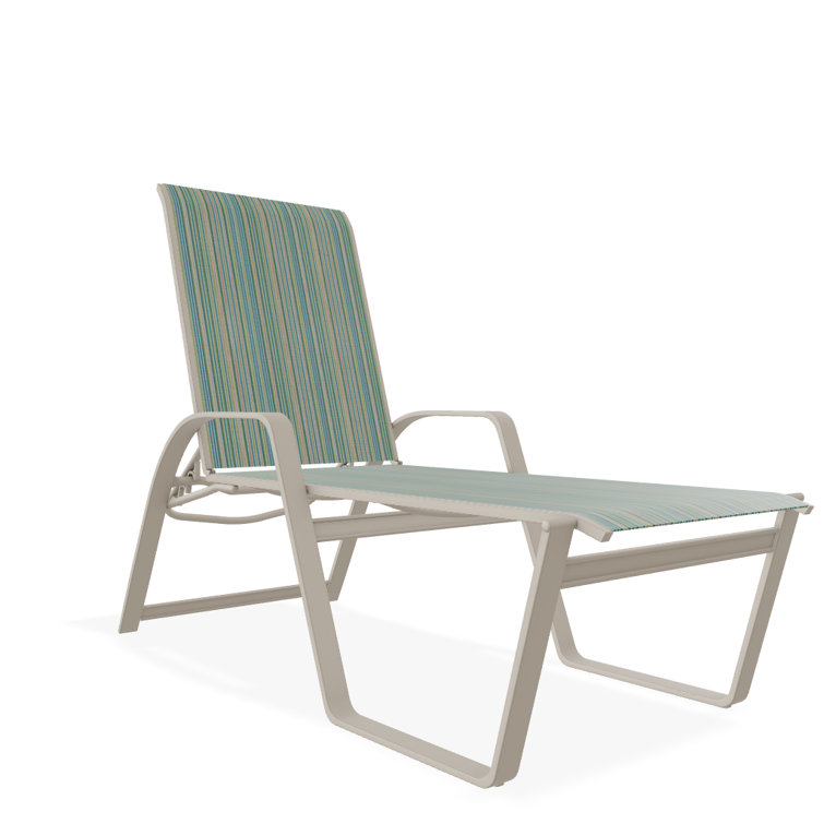 Holna Outdoor Rust-Resistant Metal Chaise Lounge