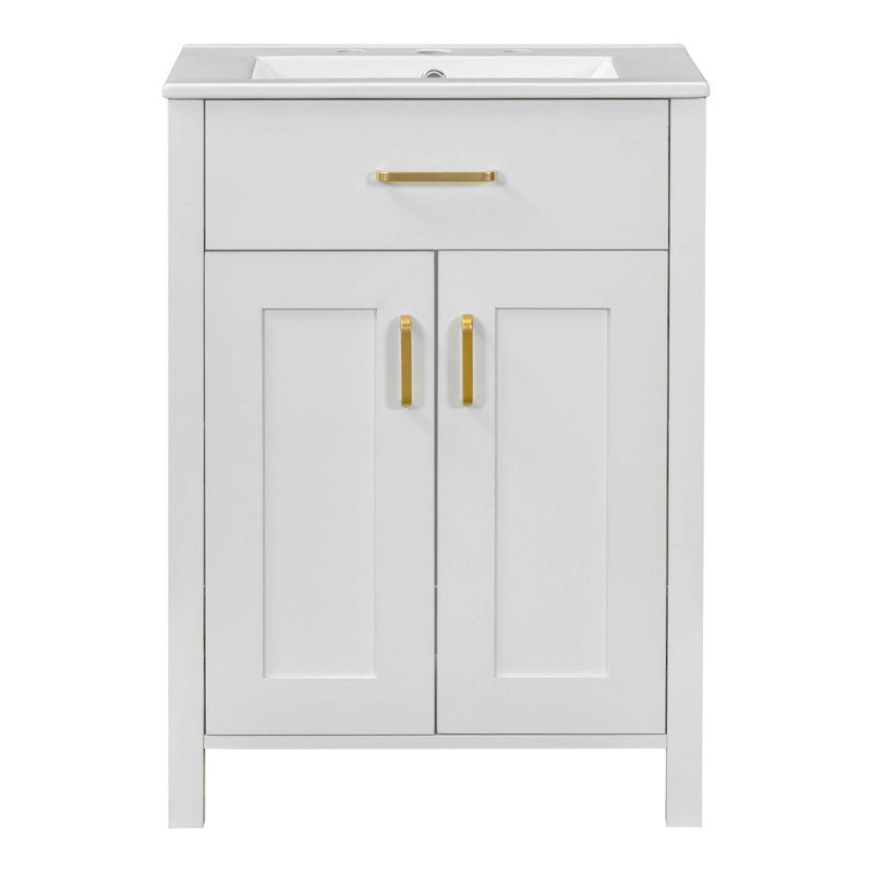 Meuble-lavabo simple 24,2 po avec comptoir Berck