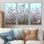 Chinoiserie avec oiseaux et pivoines II - ensemble d'art mural sur toile traditionnel encadré de 3