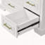 Armoire de salle de bain 36 po avec lavabo en céramique 36 po avec deux portes à fermeture douce et quatre tiroirs-112605967