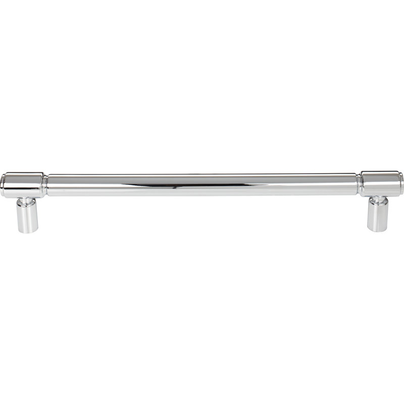 Clarence 12" Center to Center Bar pull, Polished Chrome, 12" Center to Center
