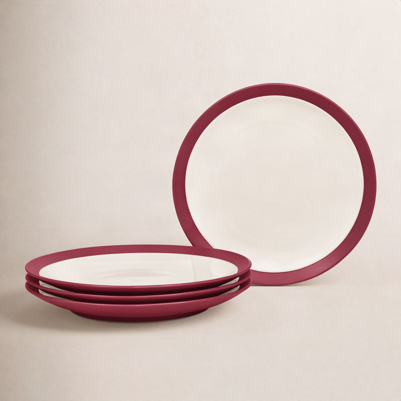 Assiettes à salade Noritake Colorwave Curve, 8 1/2 po, Framboise