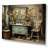 Bathroom Toilet Vintage Charm I - Bathroom Framed Wall Art-1550552321-1550552322