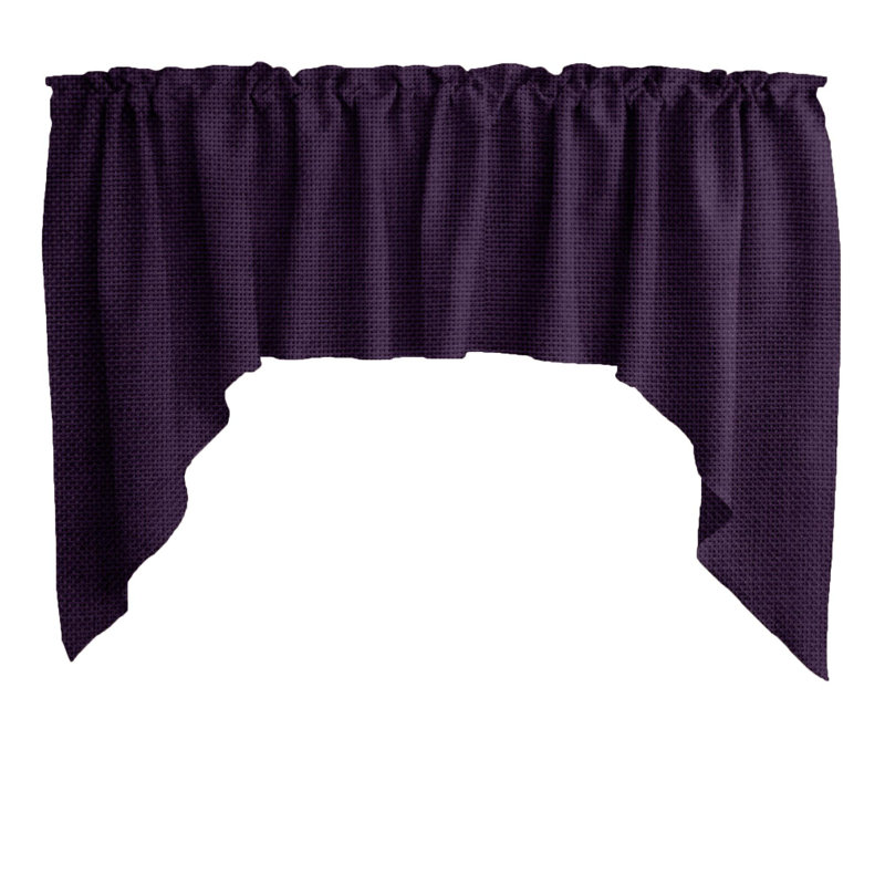Swag Window Valance, Eggplant