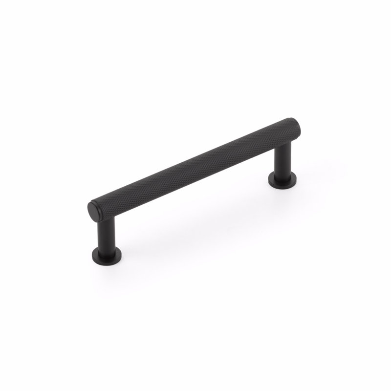 Schaub Pub House Cabinet Pull 4" Centre to Centre, Matte Black