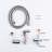 Handheld Bidet In Toilet - Efficient Cleaning Silver Metal Hygiene Enhancement For Upgrade Corrosion