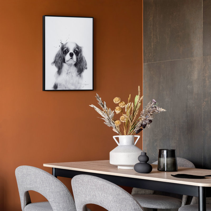 King Charles Spaniel - cadre photo, impression sur verre