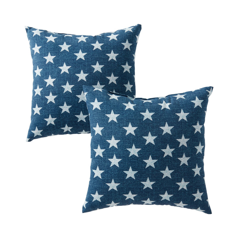 Housse de coussin d'extérieur carré Covington, Étoiles
