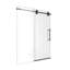 Porte de douche coulissante simple sans cadre de 44 à 48 po x H 76 po - Verre trempé transparent de 5/16 po (8 mm), conception à dérivation-129052678