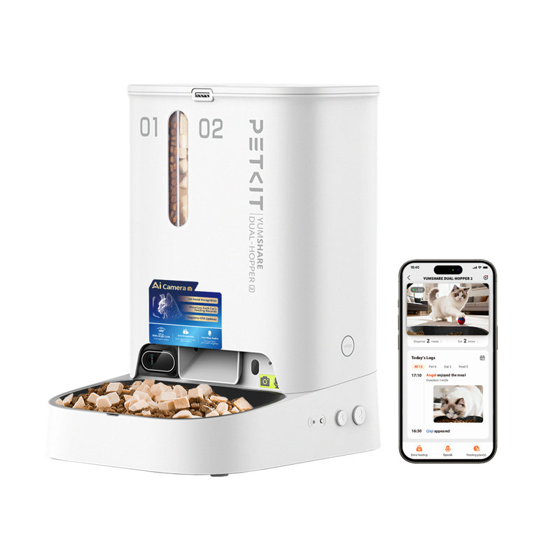 YumShare Dual-hopper 2 Automatic Feeder with Camera