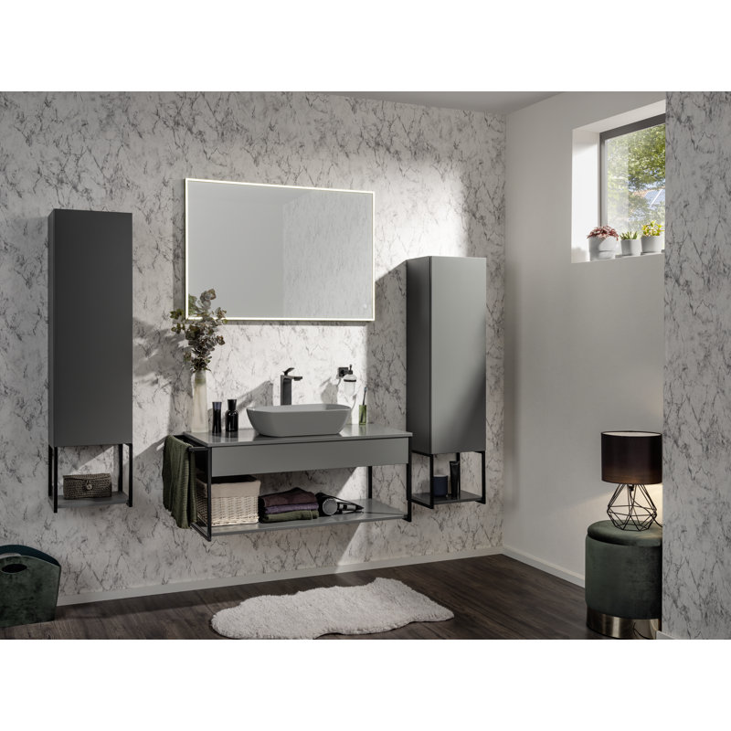 New York Bathroom Cabinet, Gray