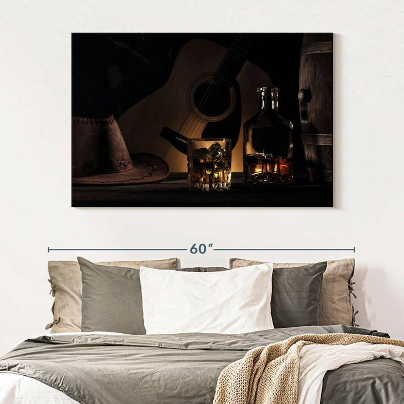 Yarlin Cowboy Whiskey, 34" H x 51" W