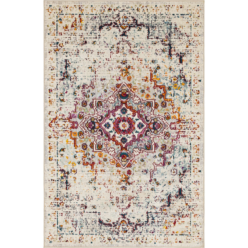 Oriental Indoor Rug, Rectangle 4'1" x 6'1"