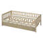 Lit de jour simple avec lit gigogne et barrière de sécurité, lit de jour-200196183-200196178