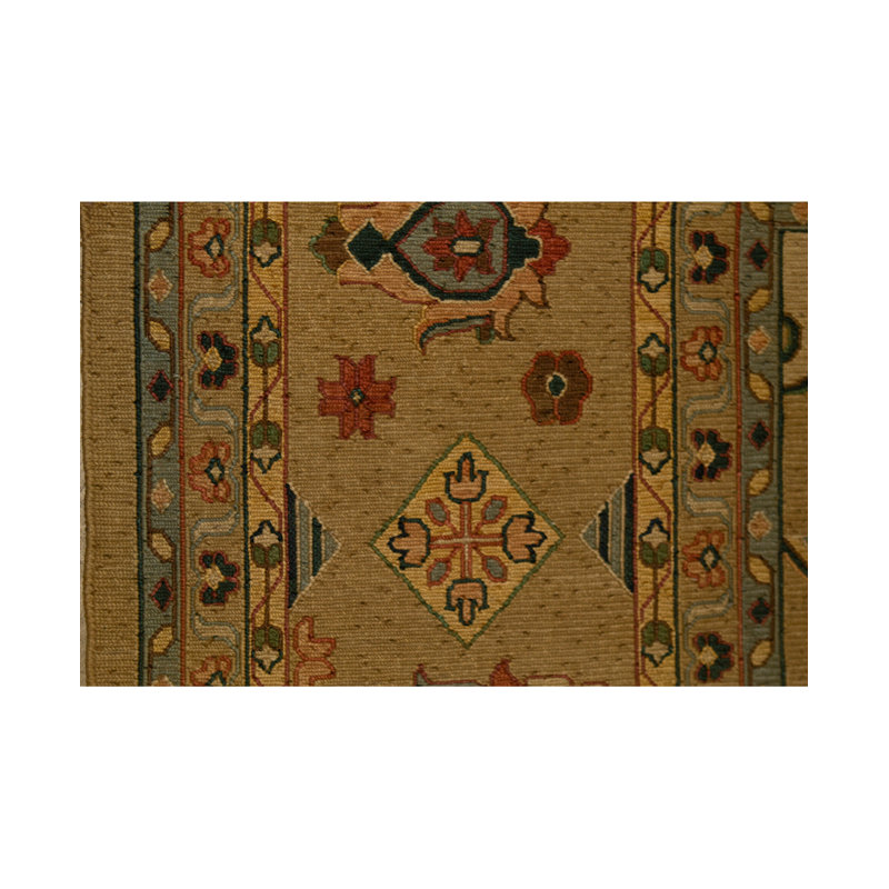 Oriental Area Rug in Camel/Brown/Green