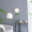 Miroir circulaire avec cadre en fer-547269139