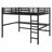 Metal Loft Bed With Power Outlet And LED Lighted-1377206988