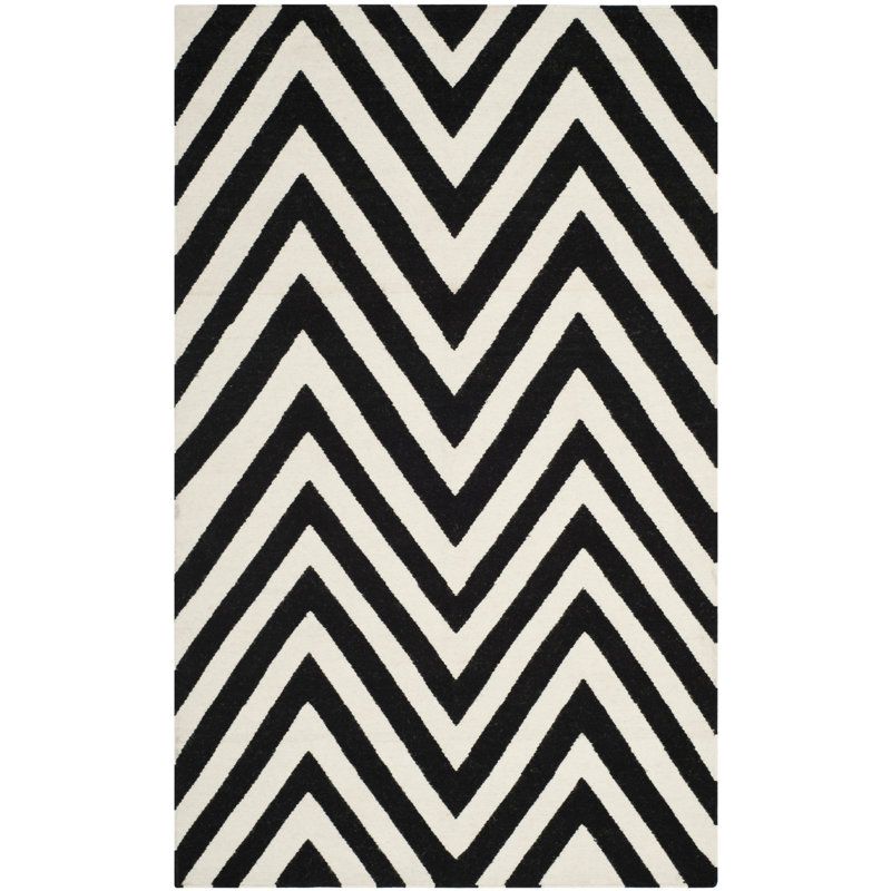 Mcnair Chevron Wool Hand Woven Area Rug, Rectangle 183 x 274 cm