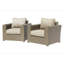 Chaise de terrasse avec coussins Almyra-893010848