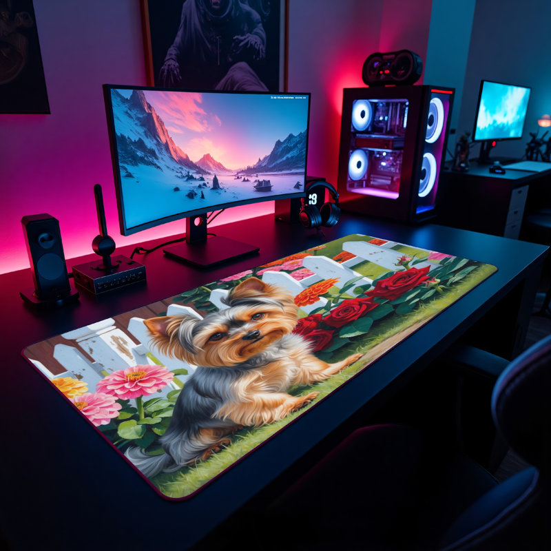 Polyester Desk Pad, 14.4x12.1