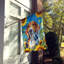 Drapeau de la maison du tournesol Malamute d'Alaska-112706252