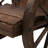 Rocking Chair - Wooden Outdoor With Slatted Seat And Wagon Wheel Armrest, Comfy For Porch, Pool, Garden, 250 Lb Capacity, 27.02"W X 34.88"D 36.25"H Design Oversized Back, Areas Like Poolside,