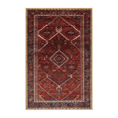 Machine Washable Persian Brown Area Rug