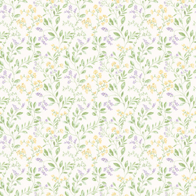 Just Kitchens Spring Leaf Trail 33' L x 21" W Wallpaper Roll