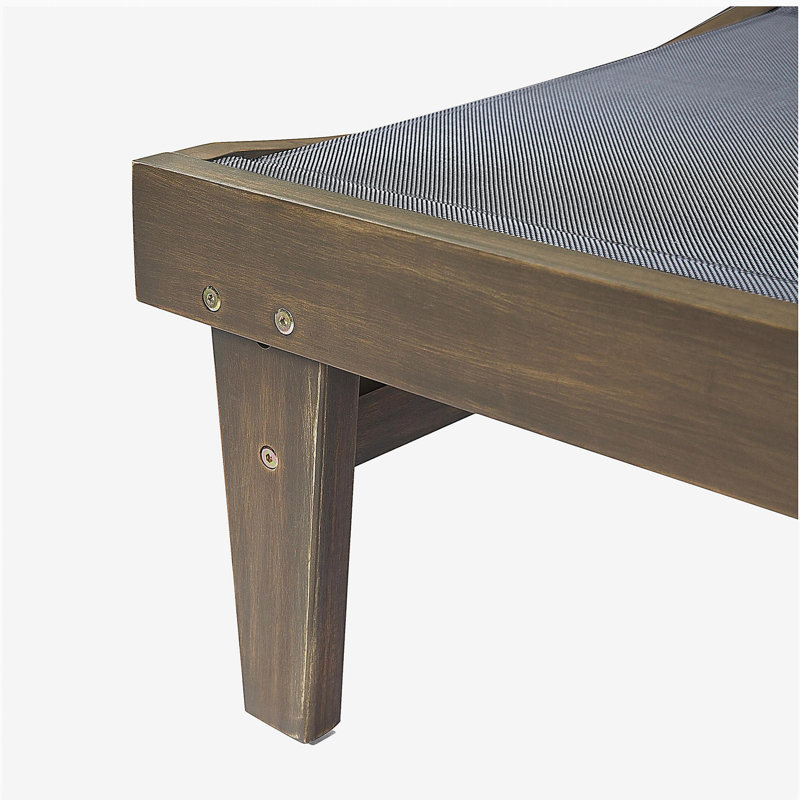 CHAISE LOUNGE - DARK GREY MESH