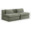 Causeuse modulaire en tissu Eilene Chenille-112472597-113470844