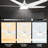 Alcie 5 - Blade LED Smart Standard Ceiling Fan with Remote Control and Light Kit Included-1593471958