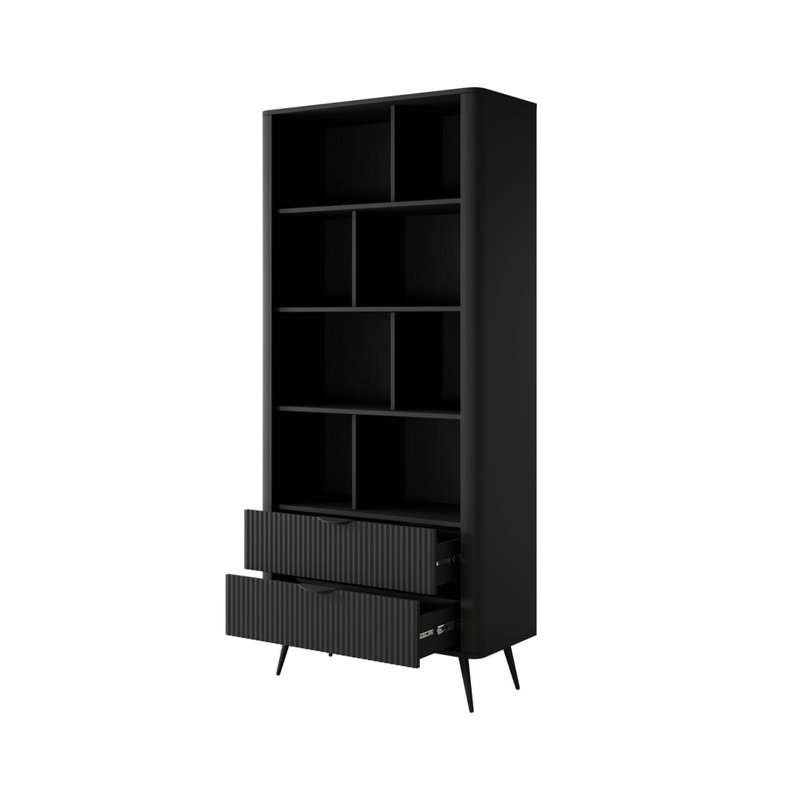 Lante 194cm H x 88cm W Bookcase, Black