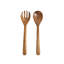 Gibson Elite Akron Mill 12 Inch Acacia Wood Salad Bowl with Servers