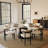 59" Vera Modern Round Dining Table, Sintered Stone Tabletop With Carbon Steel Pedestal Base for Kitchen-90661996-101203444-114647982