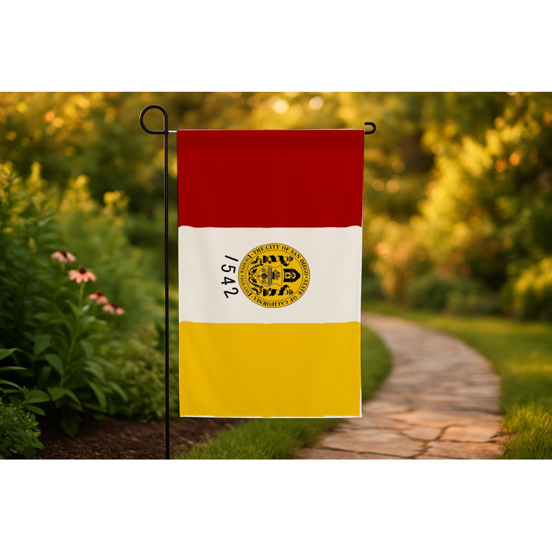 Drapeau de la ville de San Diego — Drapeau extérieur, H 24 po x l 36 po