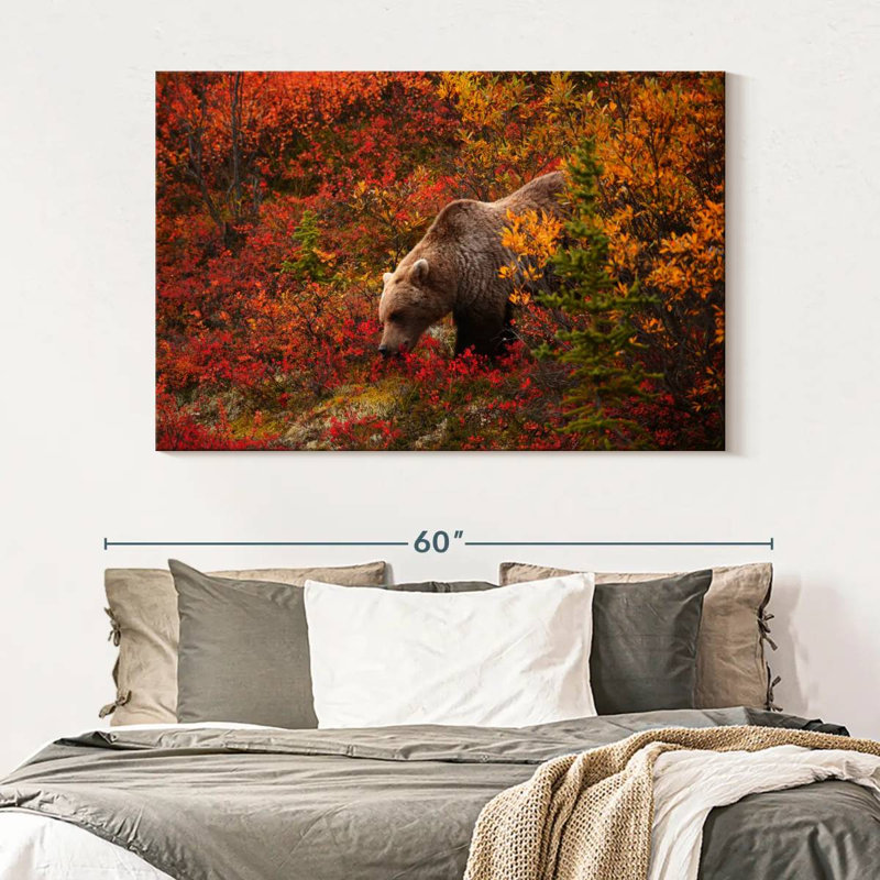 Crowle Alaskan Grizzly Bear, H 34 po x l 51 po