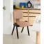 Chaise rembourrée en bois massif Vintage Home