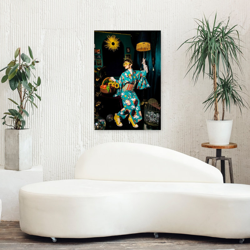 Japanese Style Contemporary Wall Art Print by GINA - Wrapped Canvas Print, 91.44cm H x 60.96cm W