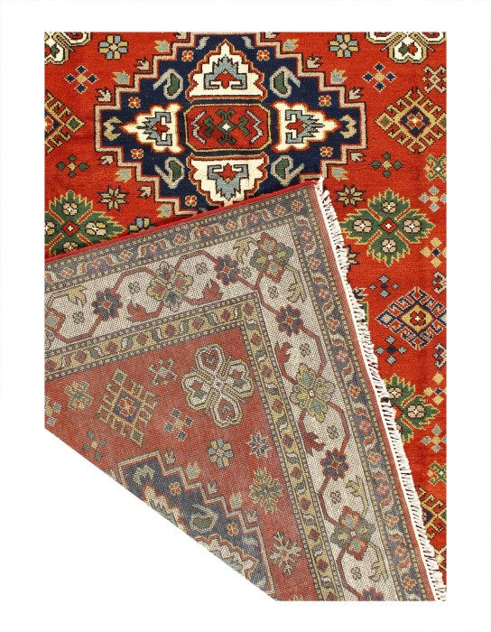 Tapis unique en laine d'agneau rectangulaire 8 pi x 10 pi Guhr