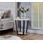 Contemporary Round End Table With Shelf,
