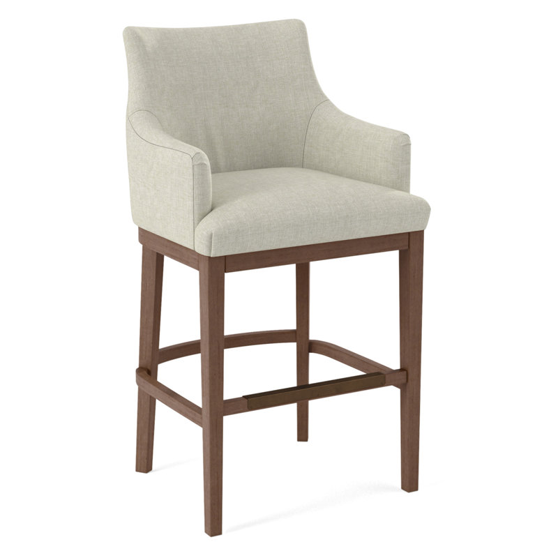 Upholstered Stool, 61558-61, English Saddle