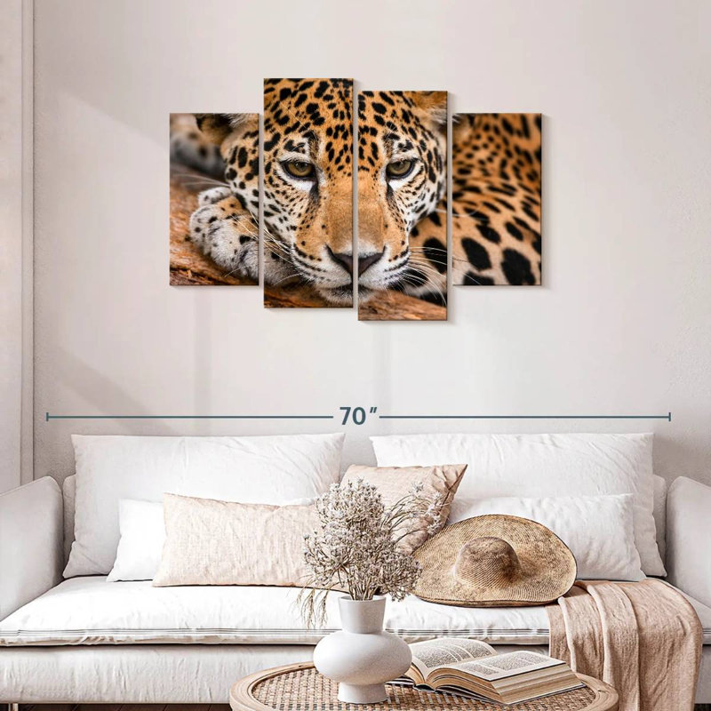 Brampt Jaguar In Belize, 27" H x 43" W